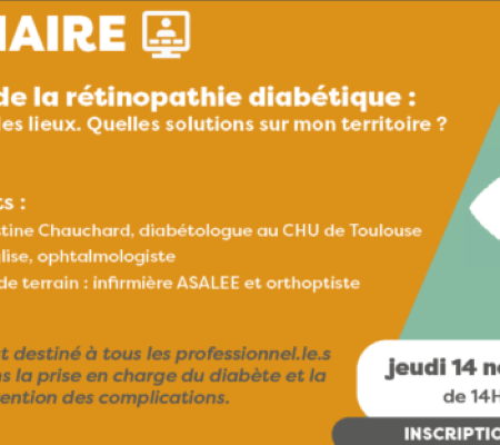 Webinaire "Dépistage de la rétinopathie diabétique"